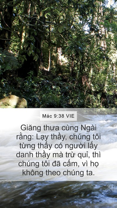 Mác 9:38 VIE Bible Verse Image