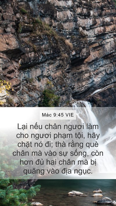 Mác 9:45 VIE Bible Verse Image