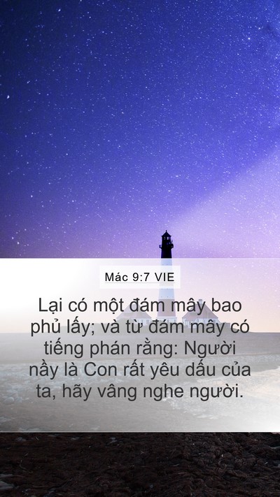 Mác 9:7 VIE Bible Verse Image