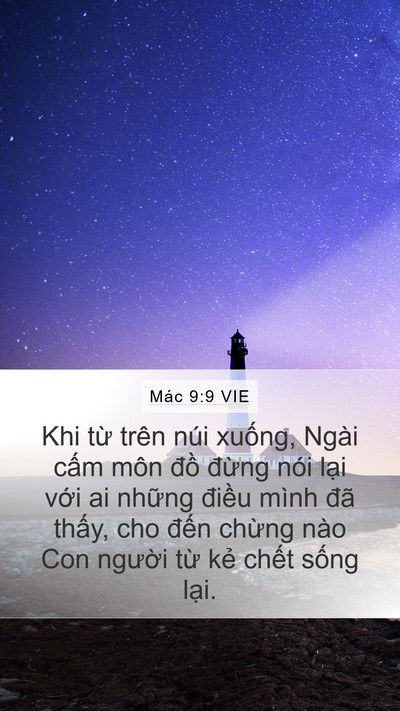 Mác 9:9 VIE Bible Verse Image