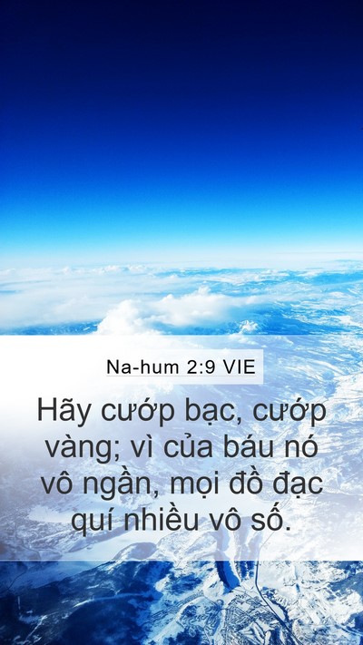 Na-hum 2:9 VIE Bible Verse Image