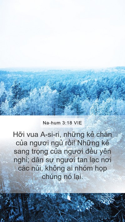 Na-hum 3:18 VIE Bible Verse Image