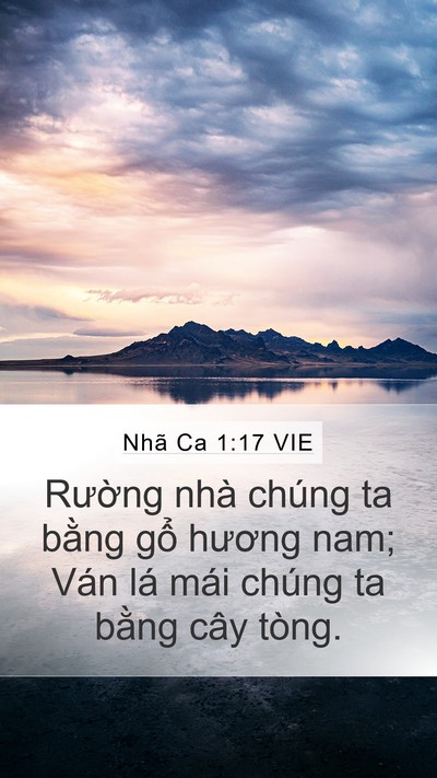 Nhã Ca 1:17 VIE Mobile Phone Wallpaper - Rường nhà chúng ta bằng gổ hương nam; - Mobile Bible Verse Wallpaper