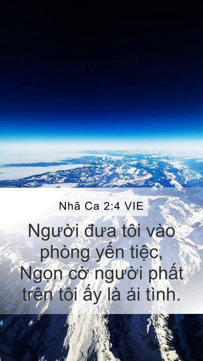 Nhã Ca 2:4 VIE Bible Verse Image