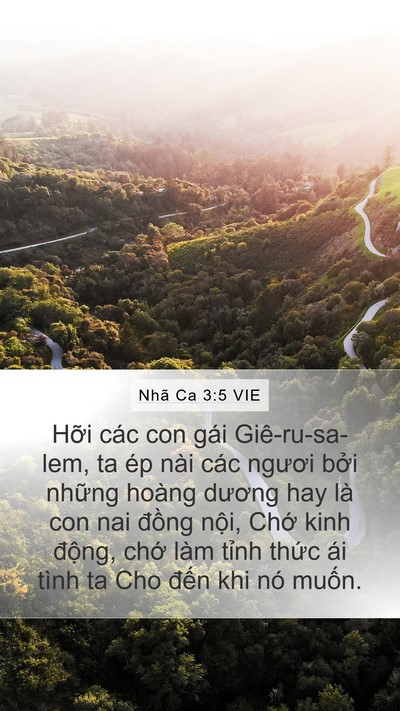 Nhã Ca 3:5 VIE Bible Verse Image