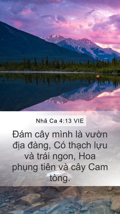 Nhã Ca 4:13 VIE Bible Verse Image