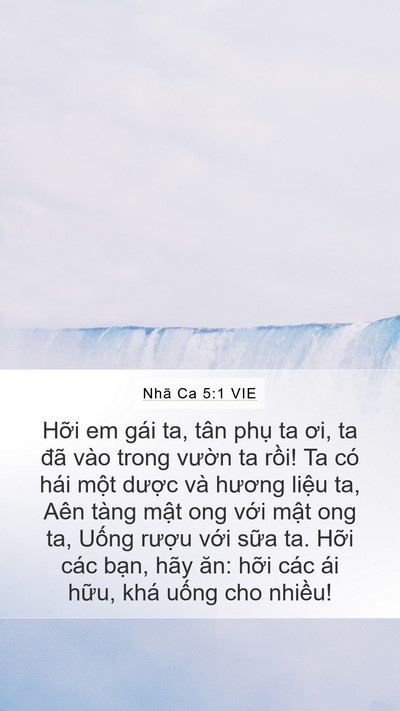 Nhã Ca 5:1 VIE Bible Verse Image