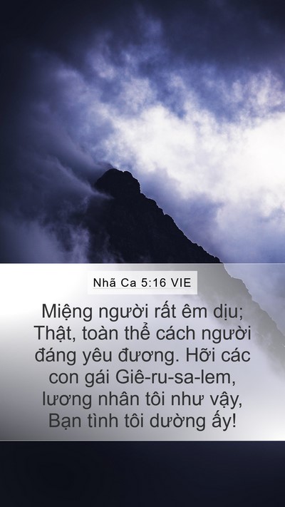 Nhã Ca 5:16 VIE Bible Verse Image