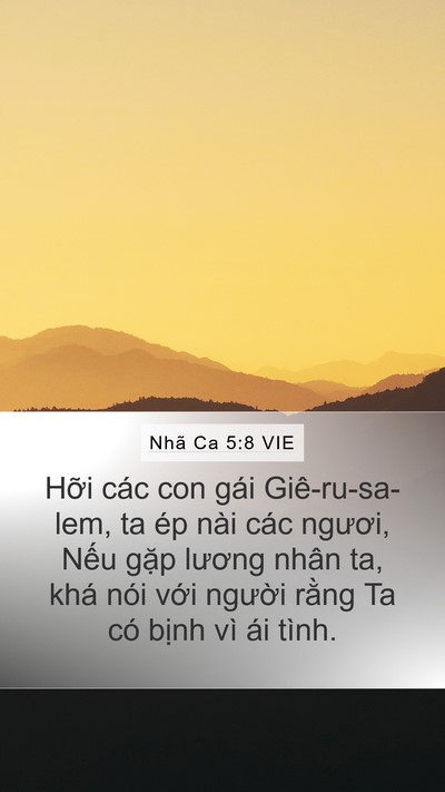 Nhã Ca 5:8 VIE Bible Verse Image