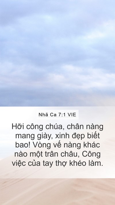 Nhã Ca 7:1 VIE Bible Verse Image