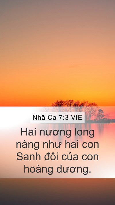 Nhã Ca 7:3 VIE Bible Verse Image
