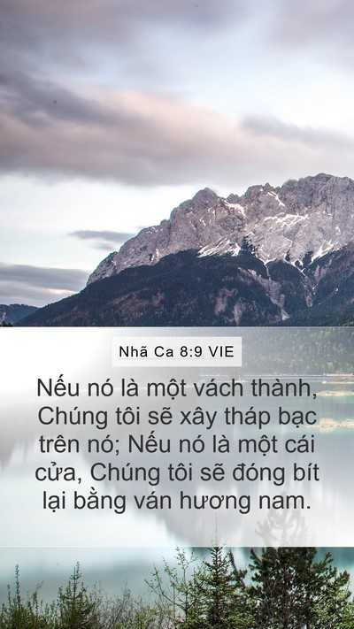 Nhã Ca 8:9 VIE Bible Verse Image