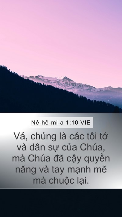 Nê-hê-mi-a 1:10 VIE Bible Verse Image