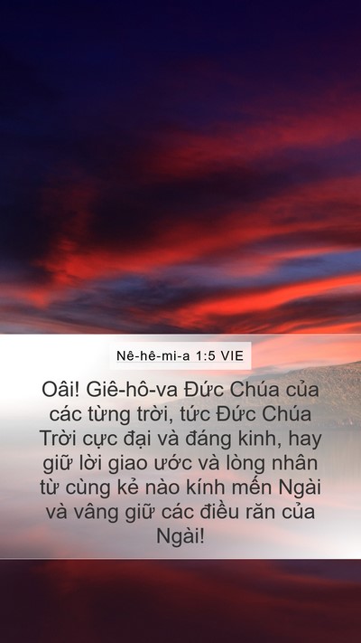 Nê-hê-mi-a 1:5 VIE Bible Verse Image