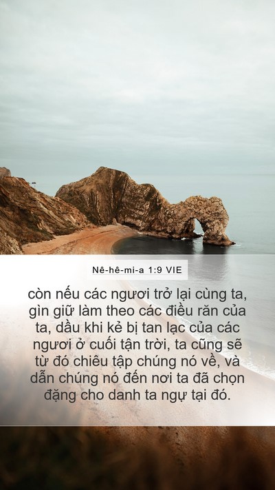 Nê-hê-mi-a 1:9 VIE Mobile Phone Wallpaper - còn nếu các ngươi trở lại cùng ta, - Mobile Bible Verse Wallpaper
