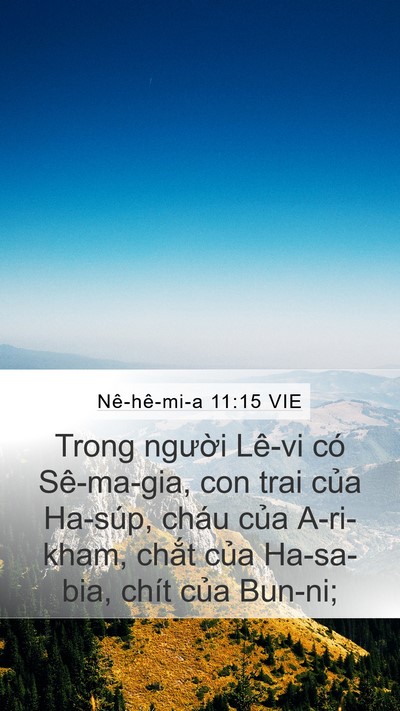 Nê-hê-mi-a 11:15 VIE Bible Verse Image