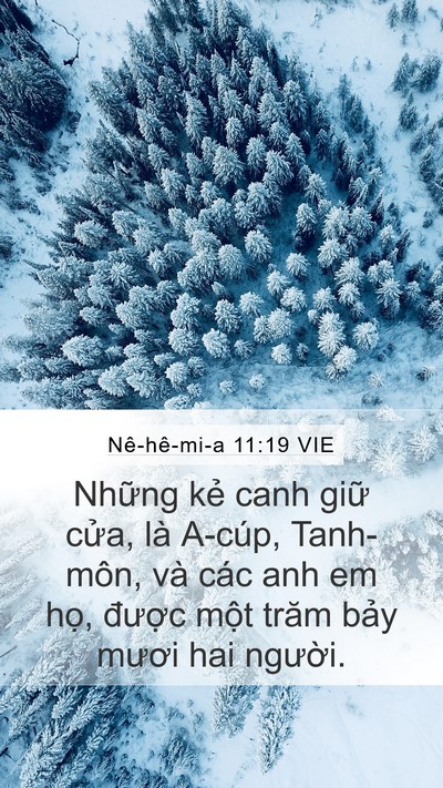 Nê-hê-mi-a 11:19 VIE Bible Verse Image