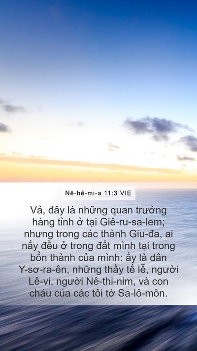 Nê-hê-mi-a 11:3 VIE Bible Verse Image