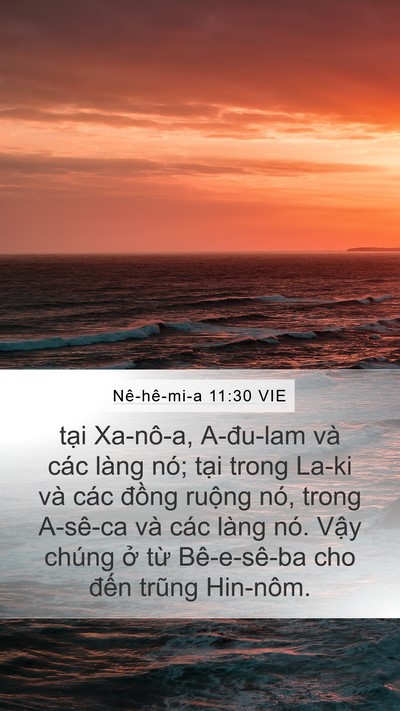 Nê-hê-mi-a 11:30 VIE Bible Verse Image