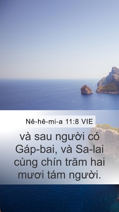 Nê-hê-mi-a 11:8 VIE Mobile Phone Wallpaper - và sau người có Gáp-bai, và Sa-lai cùng - Mobile Bible Verse Wallpaper