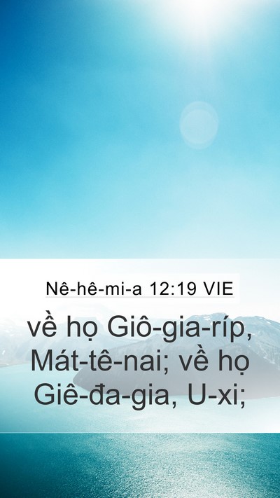 Nê-hê-mi-a 12:19 VIE Bible Verse Image
