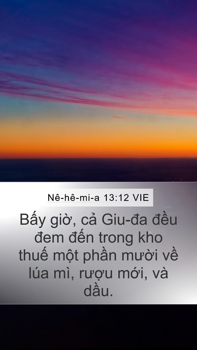 Nê-hê-mi-a 13:12 VIE Bible Verse Image