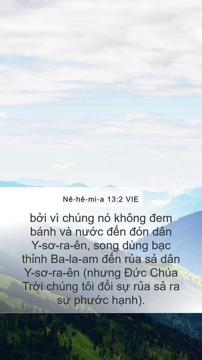 Nê-hê-mi-a 13:2 VIE Bible Verse Image
