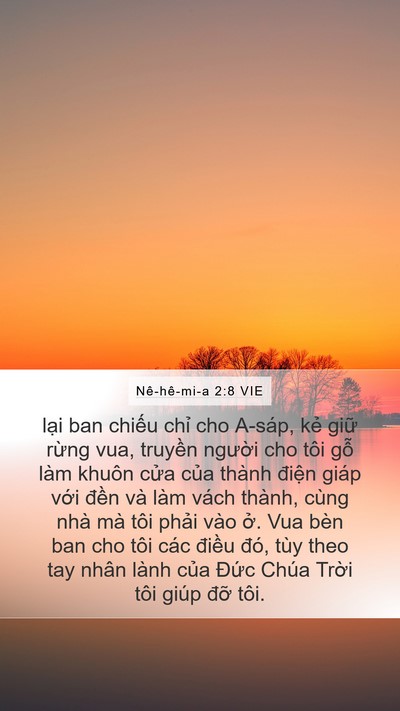 Nê-hê-mi-a 2:8 VIE Bible Verse Image
