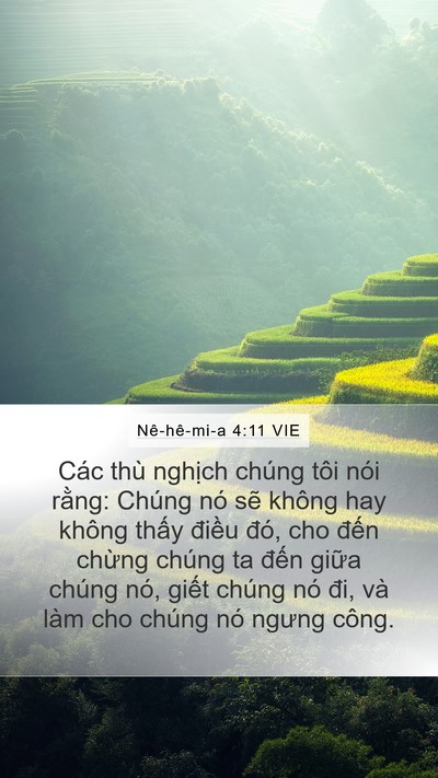 Nê-hê-mi-a 4:11 VIE Bible Verse Image