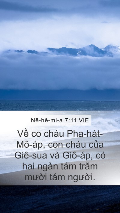 Nê-hê-mi-a 7:11 VIE Mobile Phone Wallpaper - Về co cháu Pha-hát-Mô-áp, con cháu của - Mobile Bible Verse Wallpaper