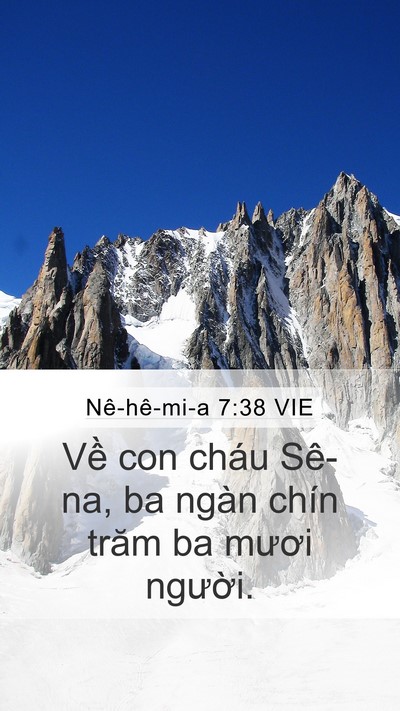 Nê-hê-mi-a 7:38 VIE Mobile Phone Wallpaper - Về con cháu Sê-na, ba ngàn chín trăm ba - Mobile Bible Verse Wallpaper