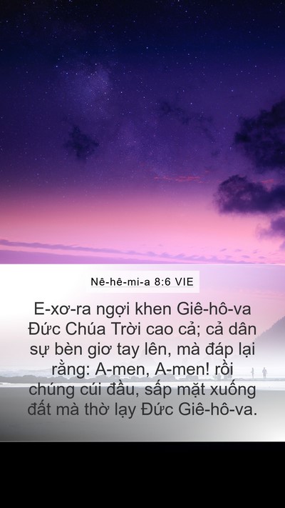 Nê-hê-mi-a 8:6 VIE Bible Verse Image
