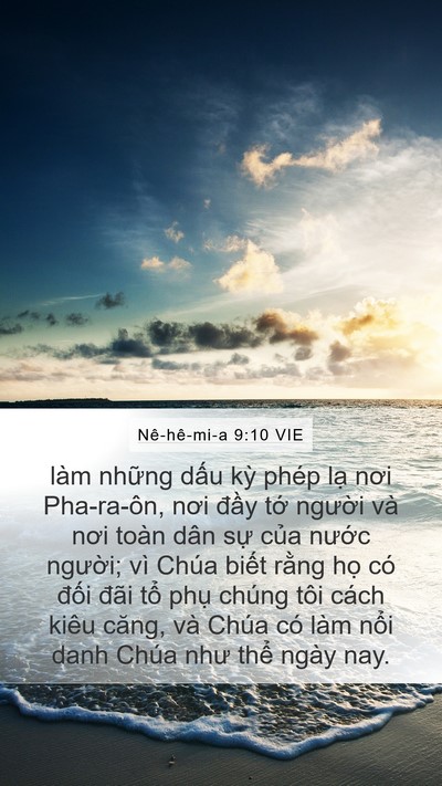 Nê-hê-mi-a 9:10 VIE Bible Verse Image