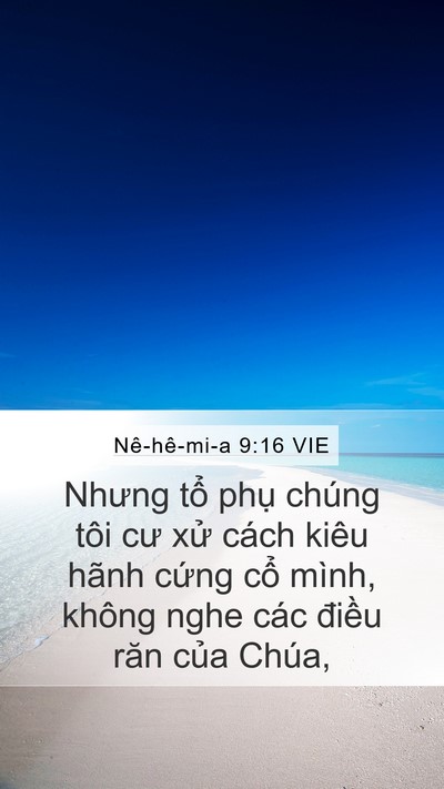 Nê-hê-mi-a 9:16 VIE Bible Verse Image