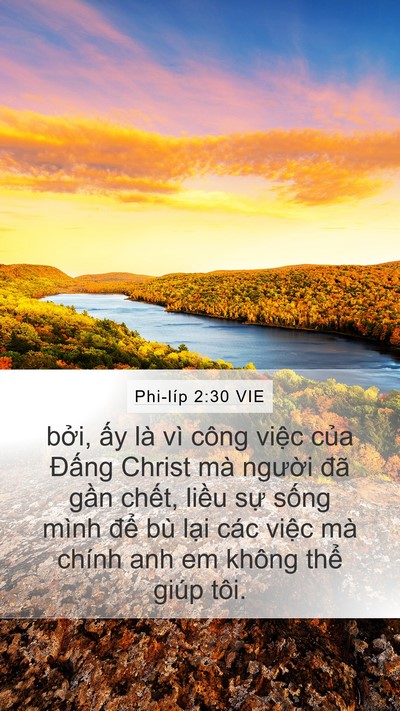 Phi-líp 2:30 VIE Bible Verse Image