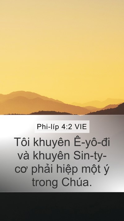 Phi-líp 4:2 VIE Bible Verse Image