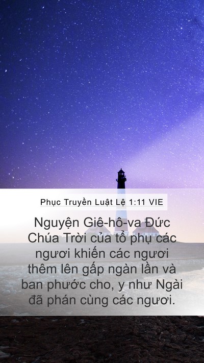 Phục Truyền Luật Lệ 1:11 VIE Bible Verse Image