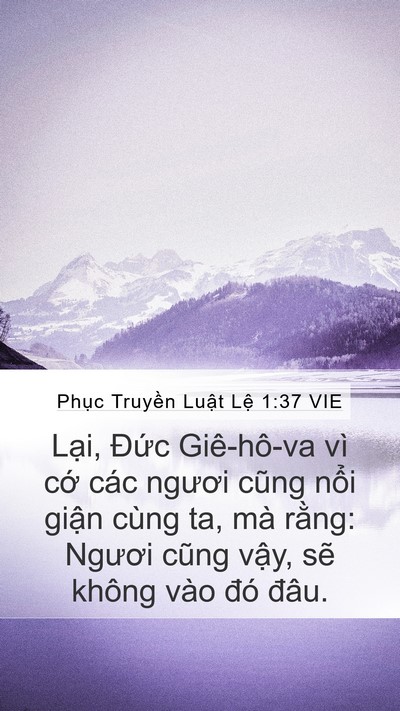 Phục Truyền Luật Lệ 1:37 VIE Bible Verse Image