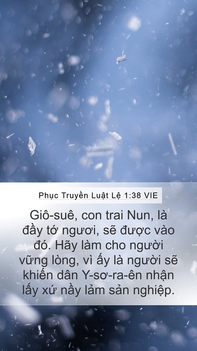 Phục Truyền Luật Lệ 1:38 VIE Bible Verse Image