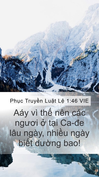 Phục Truyền Luật Lệ 1:46 VIE Bible Verse Image