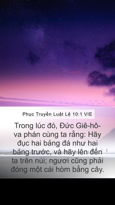 Phục Truyền Luật Lệ 10:1 VIE Bible Verse Image