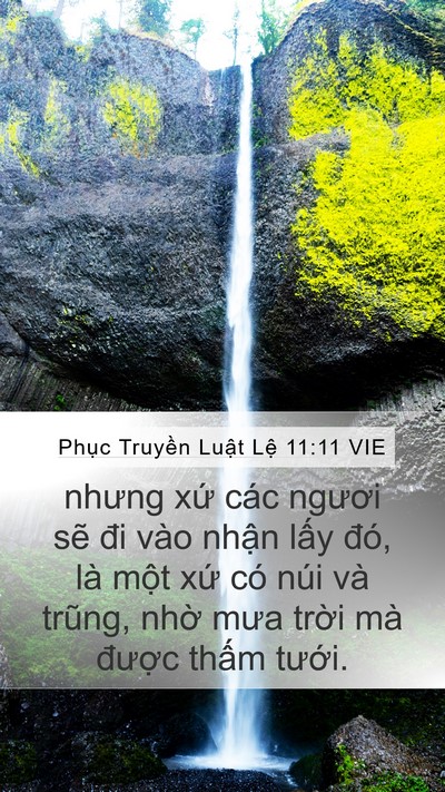 Phục Truyền Luật Lệ 11:11 VIE Bible Verse Image