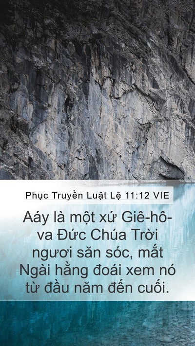 Phục Truyền Luật Lệ 11:12 VIE Bible Verse Image