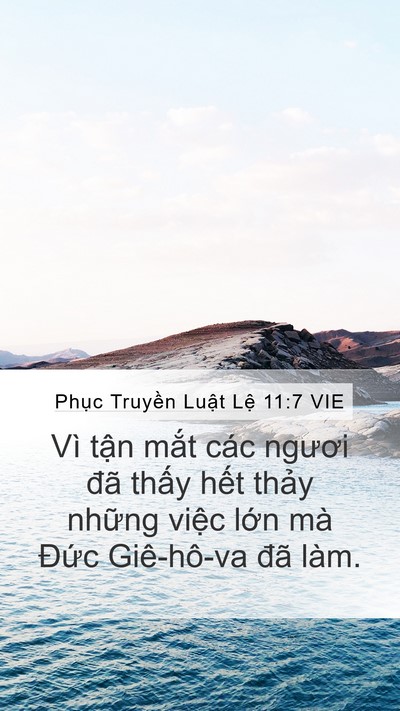 Phục Truyền Luật Lệ 11:7 VIE Bible Verse Image