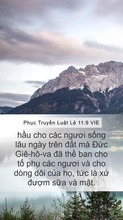 Phục Truyền Luật Lệ 11:9 VIE Bible Verse Image