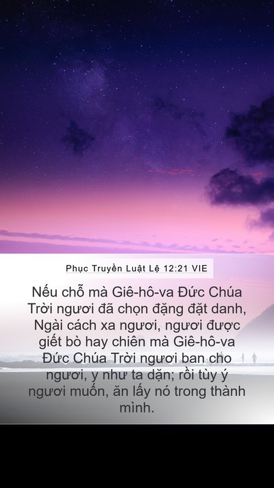 Phục Truyền Luật Lệ 12:21 VIE Bible Verse Image