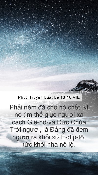 Phục Truyền Luật Lệ 13:10 VIE Bible Verse Image