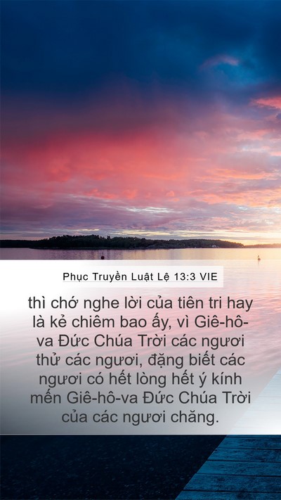 Phục Truyền Luật Lệ 13:3 VIE Bible Verse Image
