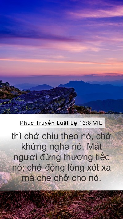 Phục Truyền Luật Lệ 13:8 VIE Bible Verse Image
