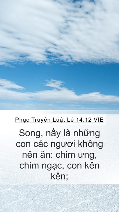 Phục Truyền Luật Lệ 14:12 VIE Bible Verse Image